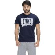 T-shirt Korte Mouw Leone 1947 Man Short Sleeves Indigo