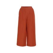 Broek Vila Prisilla Trousers - Burnt Brick