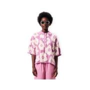 Polo Shirt Korte Mouw Frnch Typha Knit - Violine