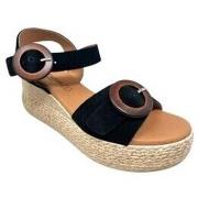 Espadrilles Eva Frutos Sandalia señora 3777 negro