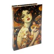 Manden en dozen Signes Grimalt Vrouwen- En Kattenboekendoos