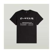 T-shirt Korte Mouw G-Star Raw Camisetas Hombre Modèle D29501 8415
