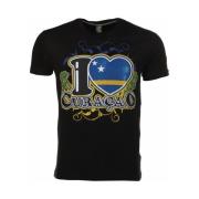 T-shirt Korte Mouw Local Fanatic I Love Curacao