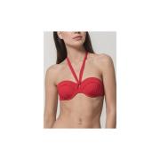 Bikini Luna Bandeau zwempak topje Blue Sense Splendida rood