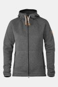 Fjällräven Övik Fleece Hoodie Vest Dames Donkergrijs Mengeling