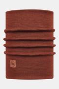 Buff Heavyweight Merino Solid Sienna Dames Nekwarmer Roest