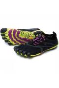 Vibram FiveFingers V-Run Schoen Dames Zwart/Geel