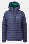 Rab Microlight Alpine Donsjas Dames Donkerblauw/Donkergroen