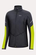 Gore Wear Thermo L/S Zip Shirt Dames Zwart/Middengeel