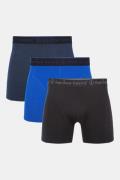 Bamboo Basics Rico 3-Pack Boxer Zwart/Blauw