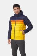 COTOPAXI Fuego Hooded Gevoerde Jas Middenblauw/Geel