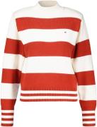 Tommy Hilfiger rugby stp mock neck sweater Rood dames