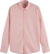 Scotch & Soda Overhemd Poplin Streep Roze heren