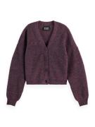 Scotch & Soda FUZZY RELAXED CARDIGAN Rood dames