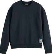 Scotch & Soda Front Back Artwork Sweatshirt Zwart heren