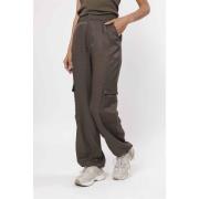 Poools Pantalon Shiny Bruin dames