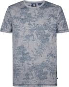 Petrol T-shirt Blauw heren