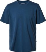 Selected Homme T-shirt Aspen Blauw heren