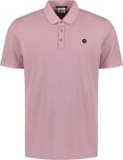 No Excess Polo Pique Garment Dyed Paars heren