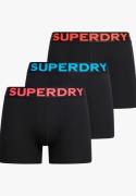 Superdry Boxer Triple-pack Zwart heren