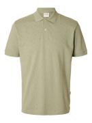 Selected Homme Polo Paul Jacquard Groen heren