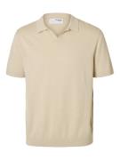 Selected Homme Trui Mattis Sun Open Polo Beige heren