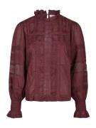 Neo Noir Blouse Ebba Voile Rood dames