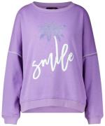 Miss Goodlife Sweater Smile Palm Lila dames