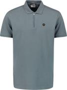 No Excess Polo Zip Blauw heren