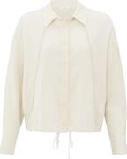 Yaya Batwing blouse met subtiele stikdetails Wit dames