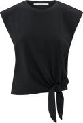 Yaya Sleeveless top with knot Zwart dames