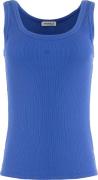 Anna Blue Top Ribby Blauw dames