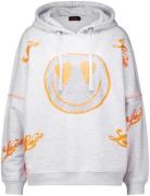 Miss Goodlife Hoodie Heartface Grijs dames