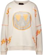 Miss Goodlife Sweater Heartface Cherry Wit dames