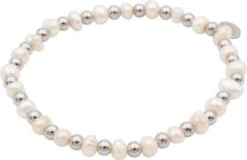 Embrace Design Stainless steel / 14 carate gold sweetwater pearl Zilve...