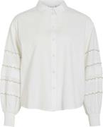 Vila Blouse Ambre Scallop Wit dames