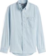 Tommy Hilfiger Overhemd Chambray Pocket Blauw heren