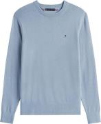 Tommy Hilfiger Gebreide Trui Pima Hemelsblauw heren