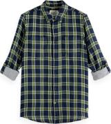 Scotch & Soda Overhemd Double-face Blauw heren