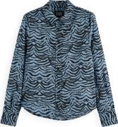 Scotch & Soda Blouse Print Blauw dames