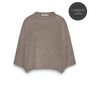 Summum Gebreide Trui Soft Boucle Beige dames