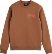 Scotch & Soda Sweater Logo Bruin heren