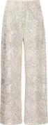 Ichi Pantalon Fauca Zilver dames