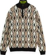 Scotch & Soda Trui Argyles Bruin heren