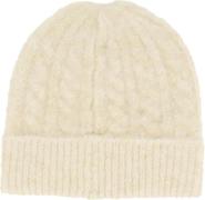 Zusss Gebreise muts met kabels Off White dames