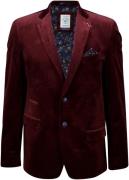 A Fish Named Fred Blazer Pique Bordeaux Rood heren