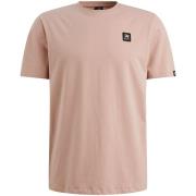 Vanguard T-shirt met Badge en Stretch Roze heren