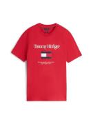Tommy Hilfiger T-shirt tommy embro flag Rood heren