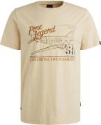 Pme Legend T-shirt Single Jersey Beige heren