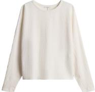 Opus Top Sanuni met kreukeffect Off White dames